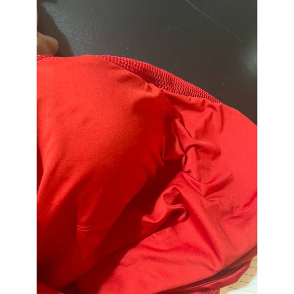 Forever 21 Red One Piece High Leg Graphic BATHING Suit “Sundaze” LG BEACHY - Picture 10 of 10